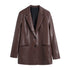 American Style Leather Pants Suit